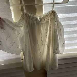 Off the shoulder flowy blouse